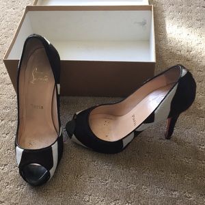 Christian Louboutin pony hair pumps